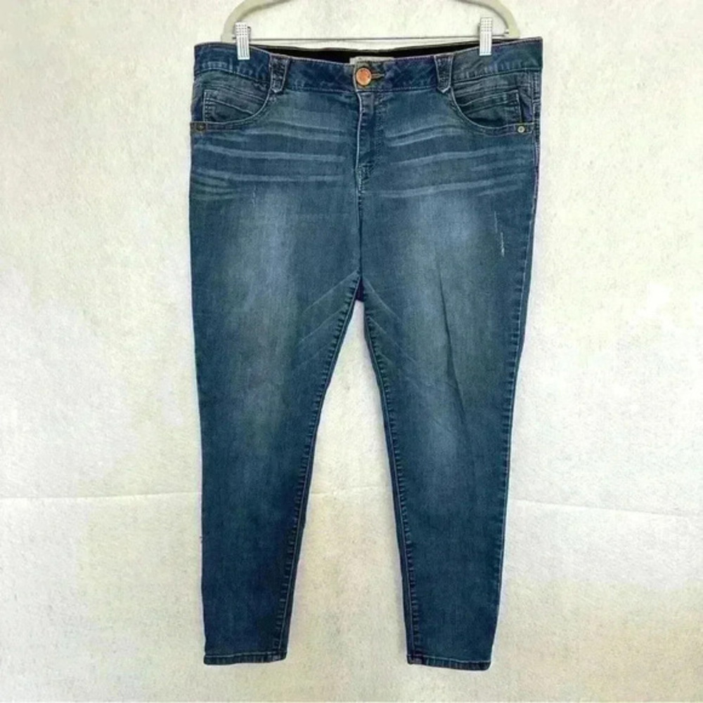 Democracy Ab-Solution Jeans Denims Pants Womens Plus Size 18W Pockets Distressed